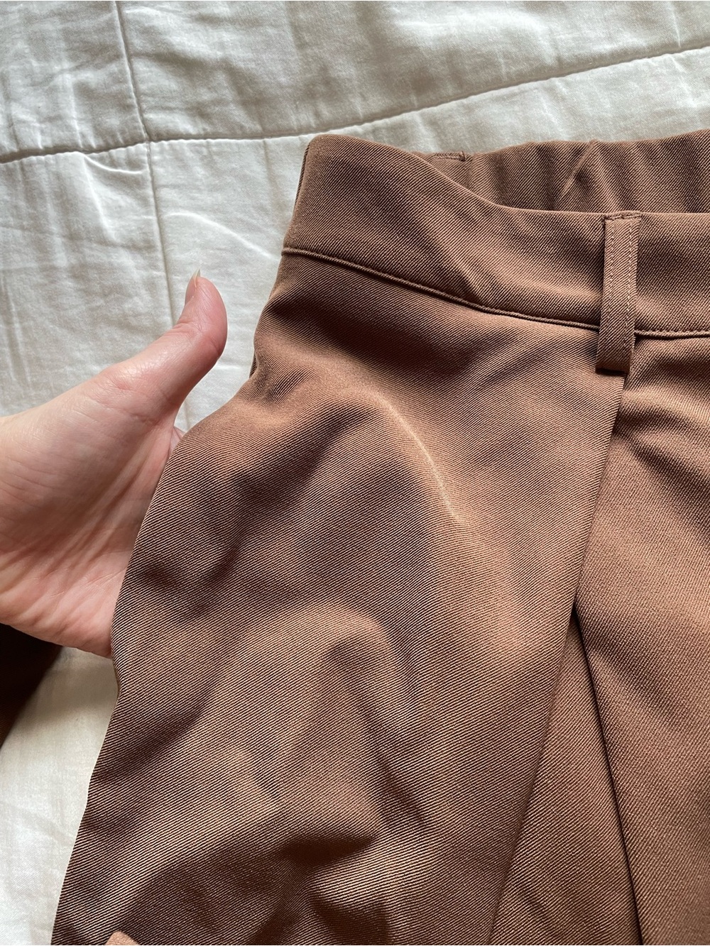 NWT Halara High Waisted Work Wide Leg Pants Pockets Partridge Brown XL Pleated - Picture 5 of 10
